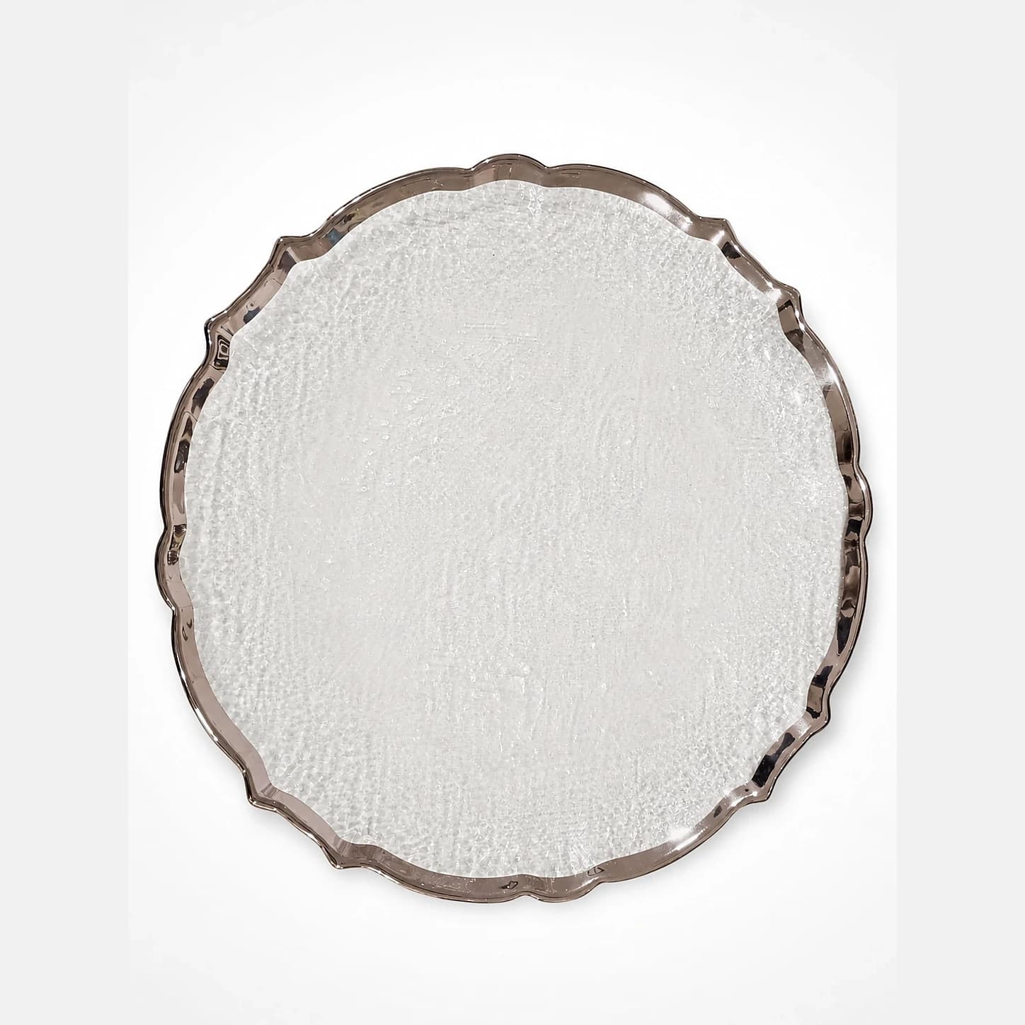 Plato Ondas Taupe — Majov Eventos Mazatlán